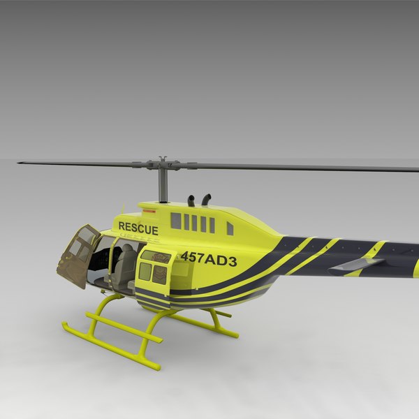 3d model of 206 jetranger helicopters - 206 Jetranger Helicopter Rescue by AcharyaD