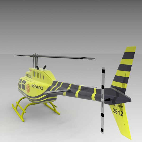 3d model of 206 jetranger helicopters - 206 Jetranger Helicopter Rescue by AcharyaD