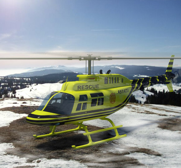 3d model of 206 jetranger helicopters - 206 Jetranger Helicopter Rescue by AcharyaD