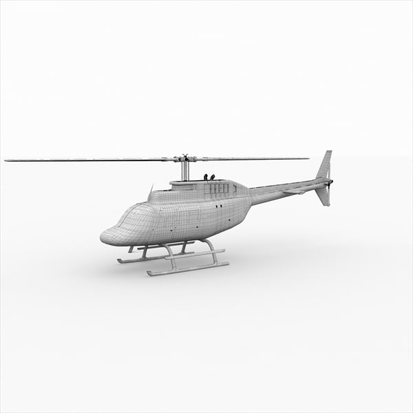 3d model of 206 jetranger helicopters - 206 Jetranger Helicopter Rescue by AcharyaD