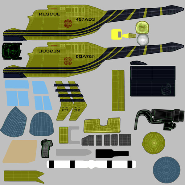 3d model of 206 jetranger helicopters - 206 Jetranger Helicopter Rescue by AcharyaD