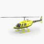3d model of 206 jetranger helicopters