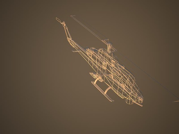 3d model of ah-1w supercobra attack helicopter - AH-1W SuperCobra by Alexander Miller