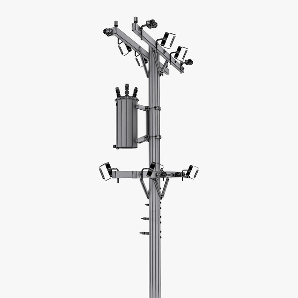 3d utility pole - Utility Pole - Game Resolution Model by MABA Media