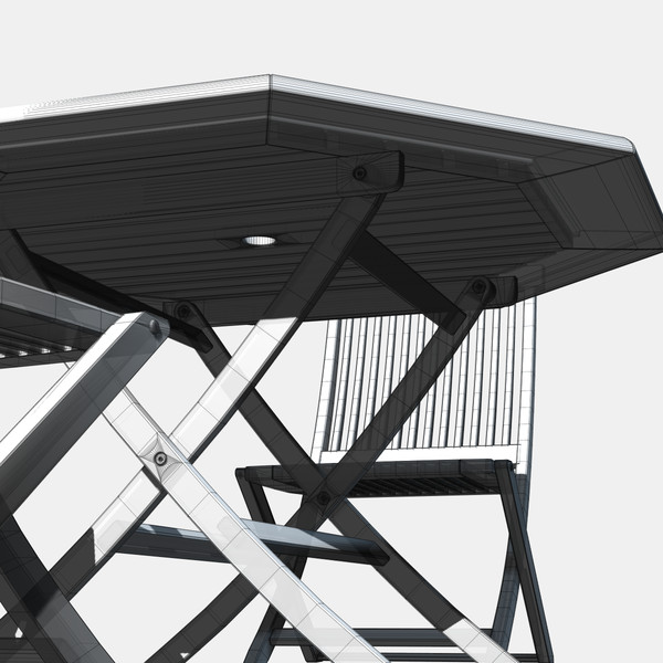 max garden chairs table - Garden chairs and table by Triood