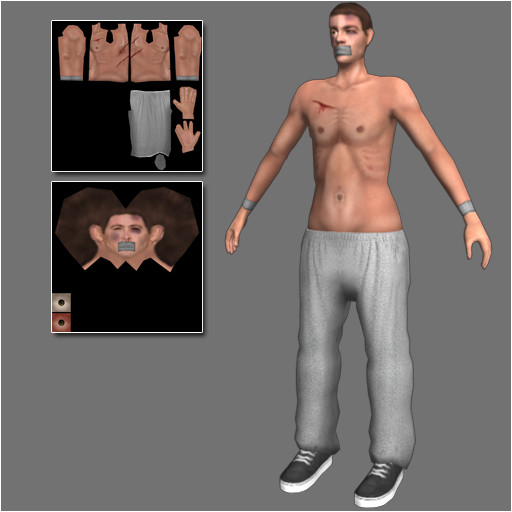 3d hostage character gaming - Hostage by indra_p