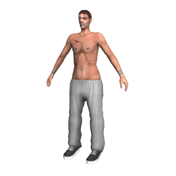 3d hostage character gaming - Hostage by indra_p