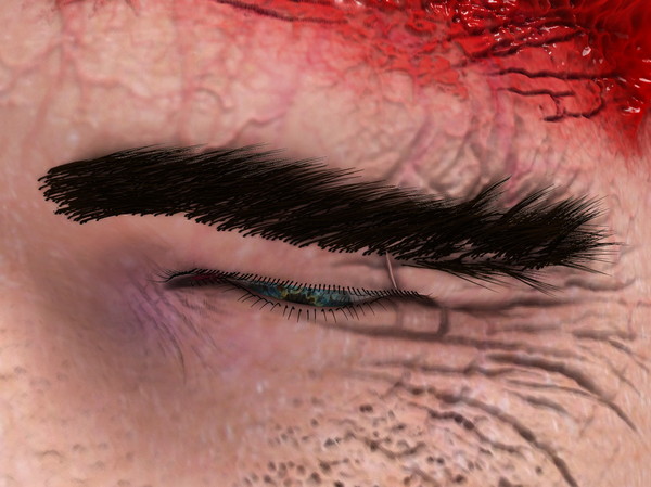 3d head joint - Man with severe Headwound or Headshot by scyrus