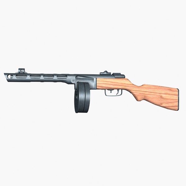 shpagina pistol gun 3d model - ppsh 41 by Sandu_Bublic