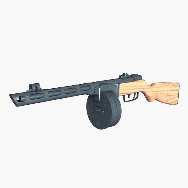 shpagina pistol gun 3d model - ppsh 41 by Sandu_Bublic