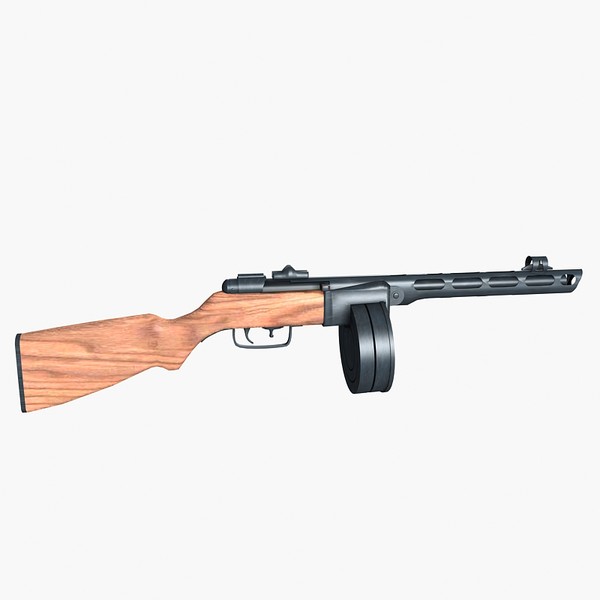 shpagina pistol gun 3d model - ppsh 41 by Sandu_Bublic