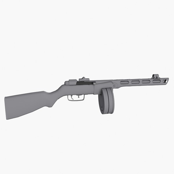 shpagina pistol gun 3d model - ppsh 41 by Sandu_Bublic