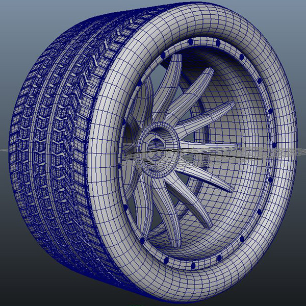 wheel tire 3d model - Wheel by innerg
