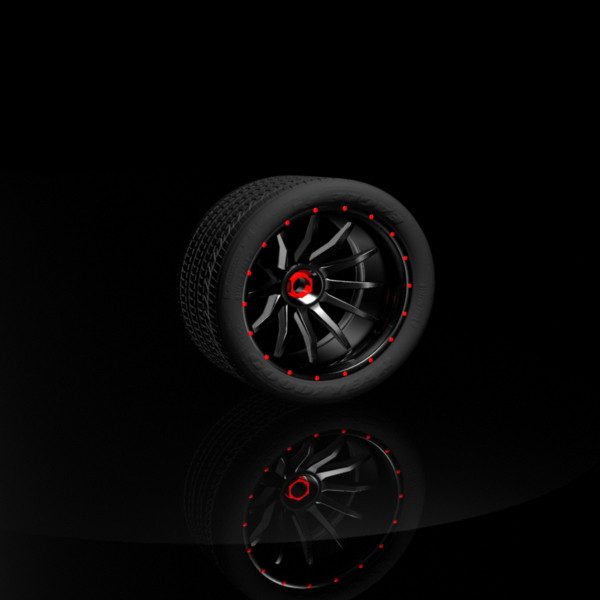 wheel tire 3d model - Wheel by innerg
