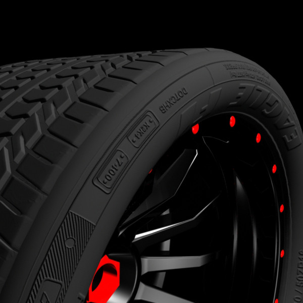 wheel tire 3d model - Wheel by innerg