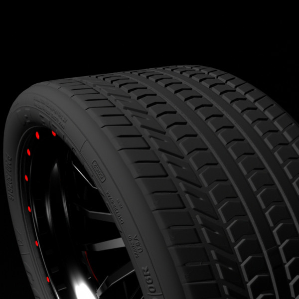 wheel tire 3d model - Wheel by innerg