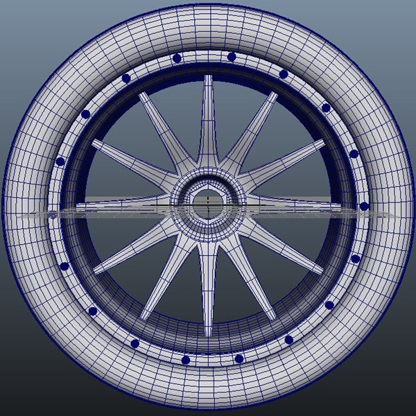 wheel tire 3d model - Wheel by innerg