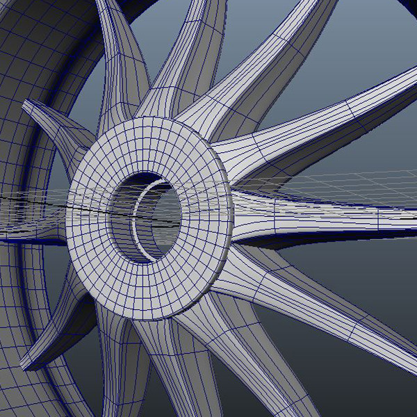 wheel tire 3d model - Wheel by innerg