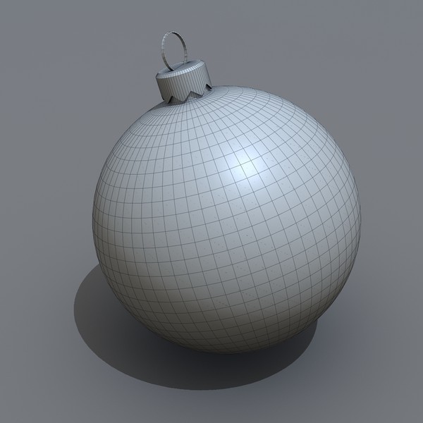 ball christmas purple 3d model - Christmas ball purple matte cap v1 by Tons of Bones