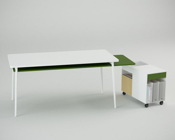 enchord desk 3d max - Herman Miller Enchord Desk Inc. Studio... by danieljhatton