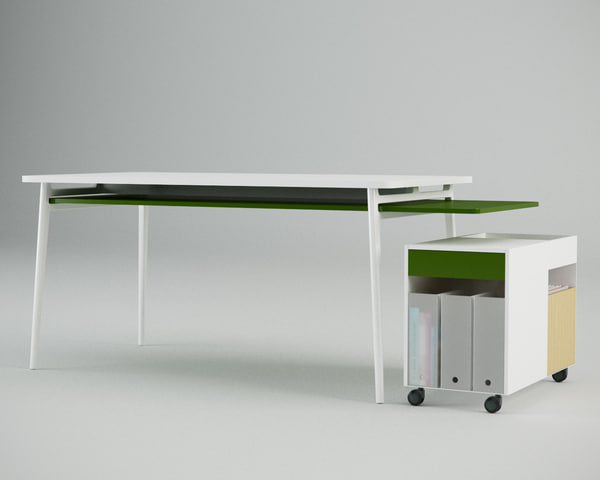 enchord desk 3d max - Herman Miller Enchord Desk Inc. Studio... by danieljhatton