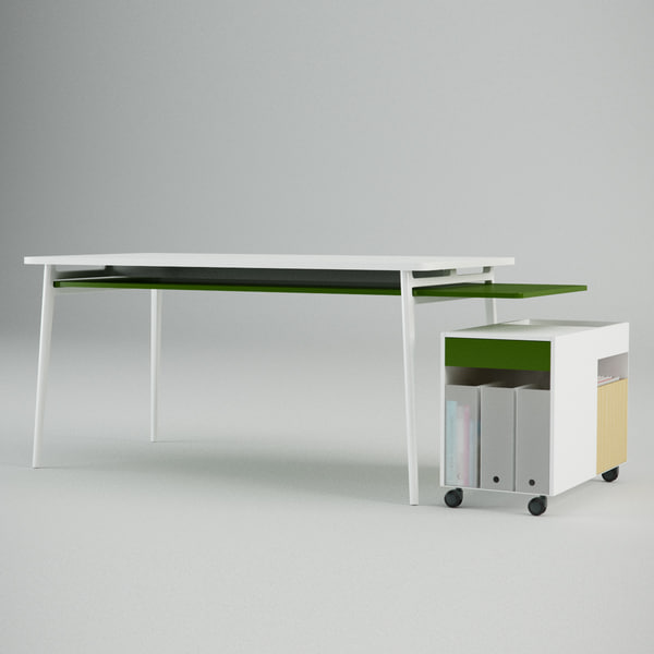 enchord desk 3d model - Herman Miller Enchord Desk... by danieljhatton