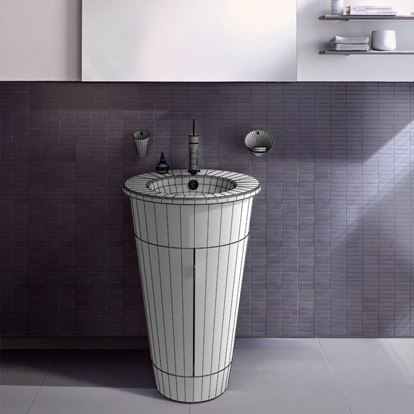 stark 1 vanity duravit 3d model - Duravit Stark 1 vanity by RTEwork
