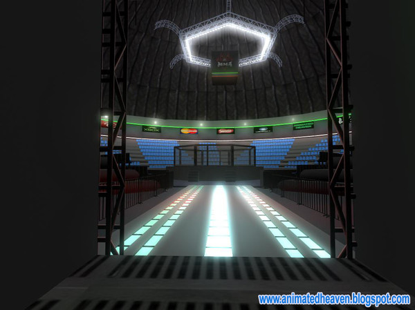 free x mode mma octagon wrestling arena - New Sports Wrestling Arena by animatedheaven