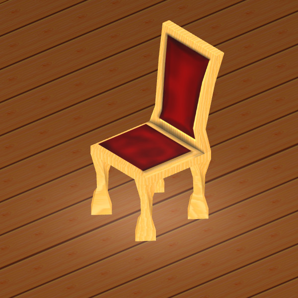 free old chair low-poly 3d model - Old Chair Low-Poly by BjBachperson7