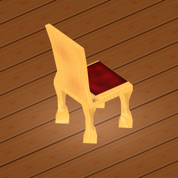 free old chair low-poly 3d model - Old Chair Low-Poly by BjBachperson7