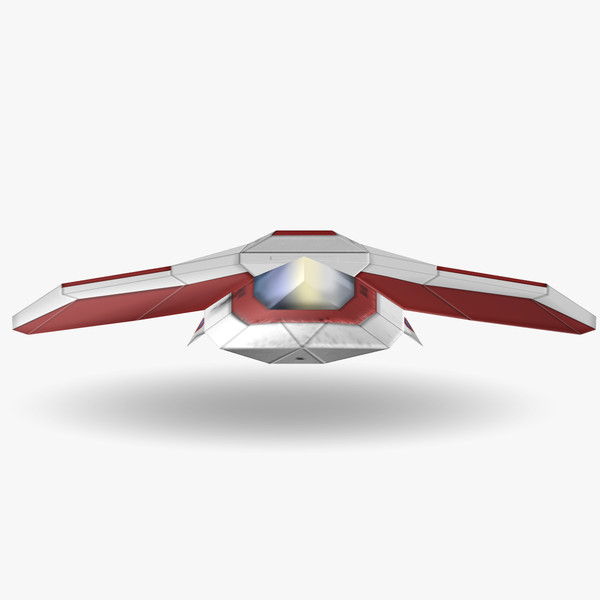 space fighter 2 low-poly 3ds - Space Fighter 2 Low-Poly by BjBachperson7
