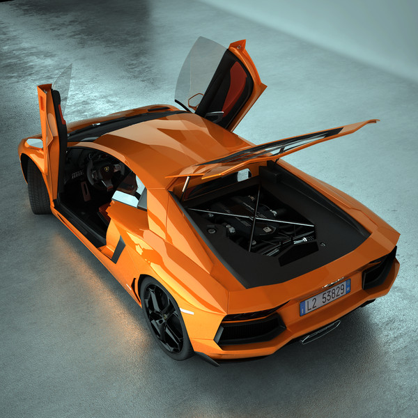 lamborghini aventador lp700 3d 3ds - Lamborghini Aventador LP700-4 by SamJigga