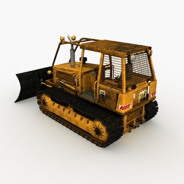3ds max old bulldozer - Old Bulldozer by 3D Graphics