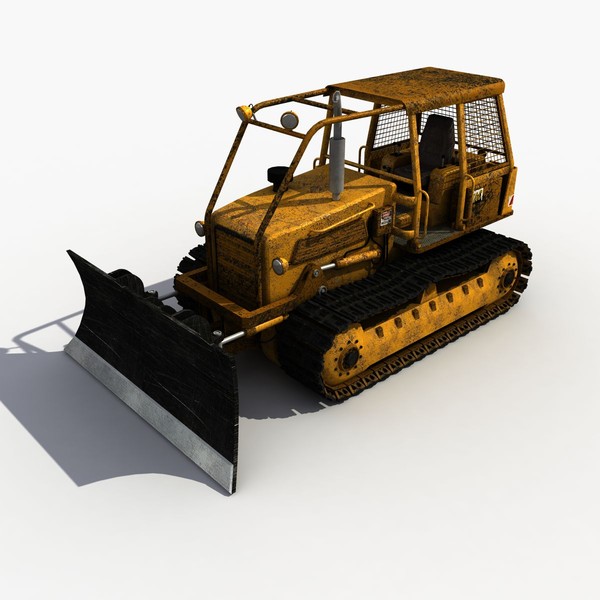 3ds max old bulldozer - Old Bulldozer by 3D Graphics