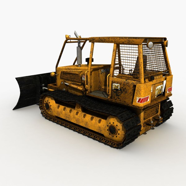 3ds max old bulldozer - Old Bulldozer by 3D Graphics