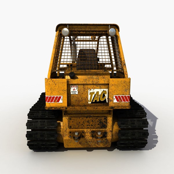 3ds max old bulldozer - Old Bulldozer by 3D Graphics