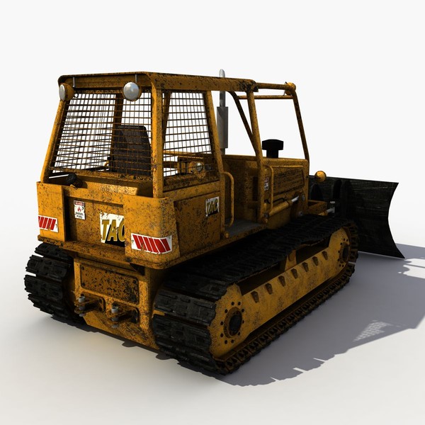 3ds max old bulldozer - Old Bulldozer by 3D Graphics