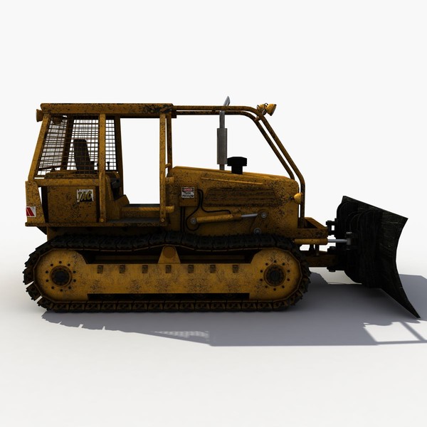 3ds max old bulldozer - Old Bulldozer by 3D Graphics