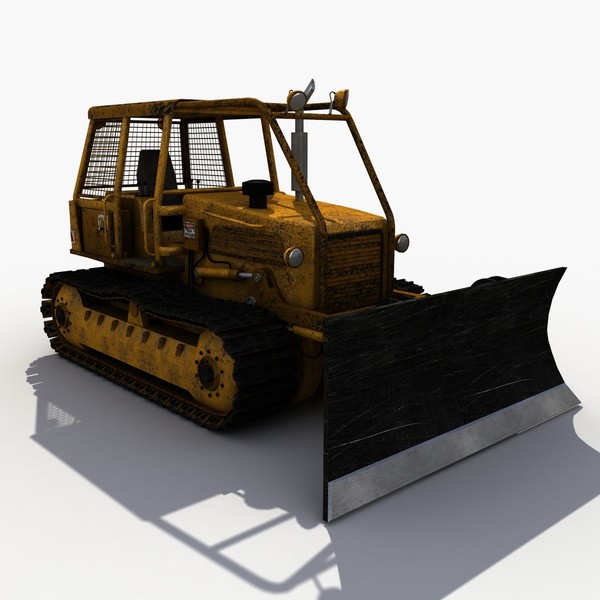 3ds max old bulldozer - Old Bulldozer by 3D Graphics