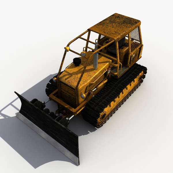 3ds max old bulldozer - Old Bulldozer by 3D Graphics