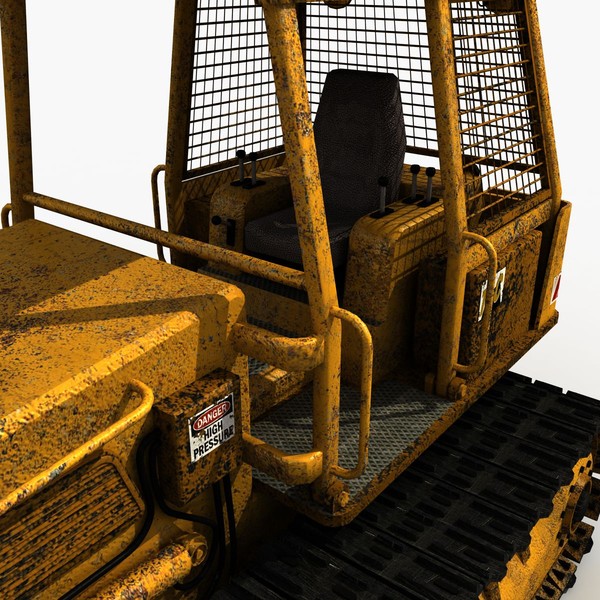 3ds max old bulldozer - Old Bulldozer by 3D Graphics