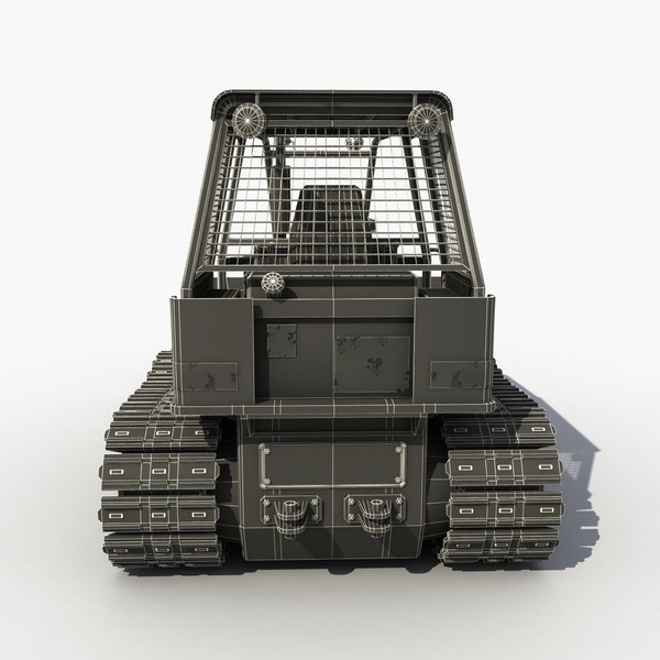 3ds max old bulldozer - Old Bulldozer by 3D Graphics