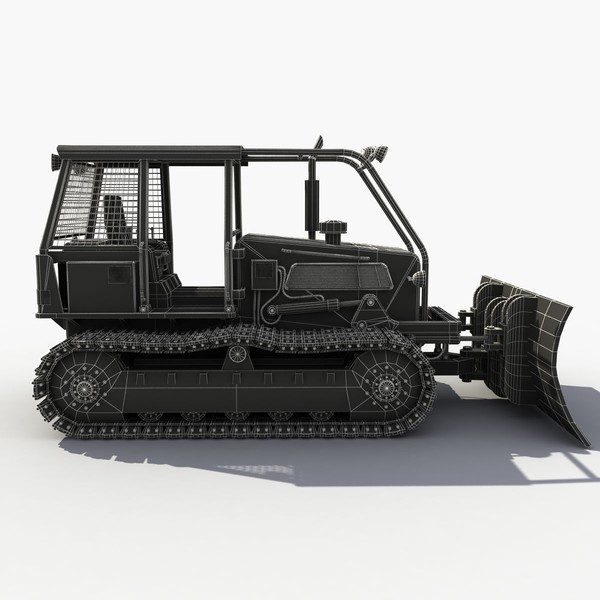 3ds max old bulldozer - Old Bulldozer by 3D Graphics