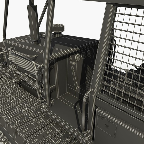 3ds max old bulldozer - Old Bulldozer by 3D Graphics