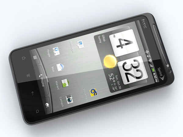 htc evo design 4g 3d model - HTC EVO Design 4G / HTC Hero S by cgmobile02