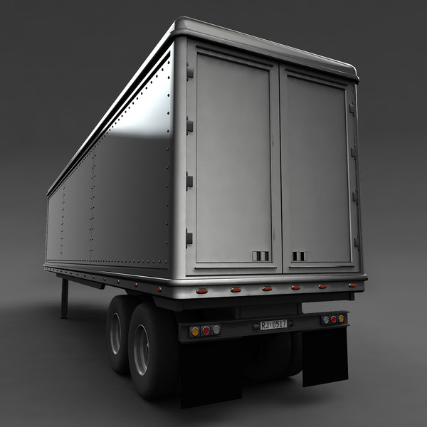 3d model of heavy truck - Truck With Trailer by mariusce