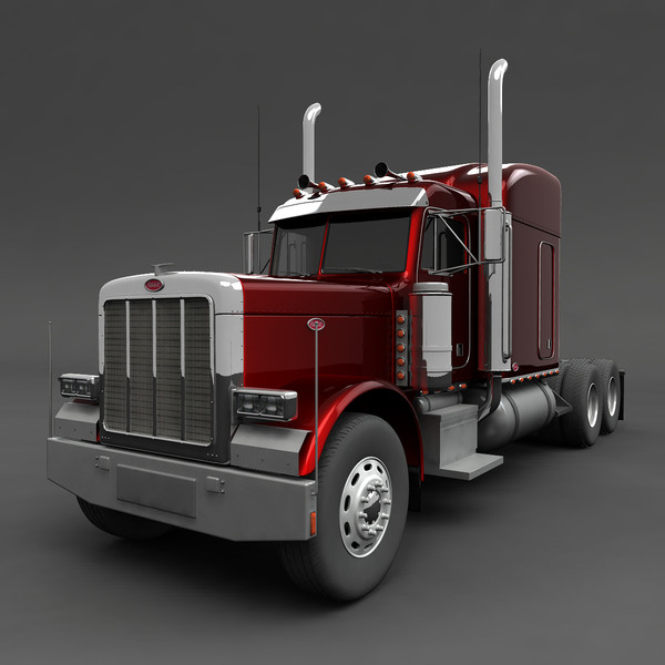 3d model of heavy truck - Truck With Trailer by mariusce