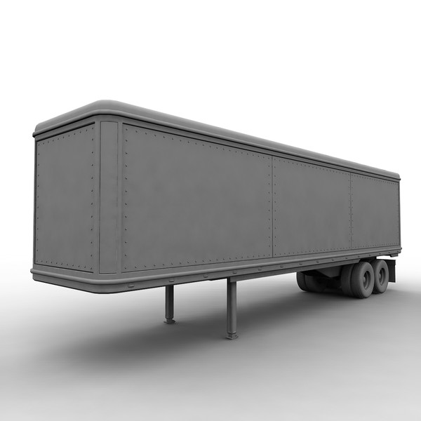 3d model of heavy truck - Truck With Trailer by mariusce