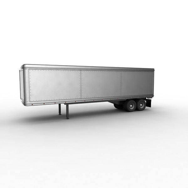 3d model of heavy truck - Truck With Trailer by mariusce