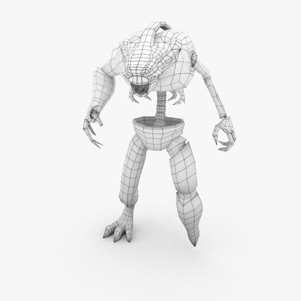 3d mutant creature model - Creature_2u2 by BioWinter